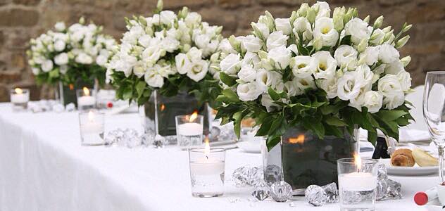 Décoration de mariage: bouquet, boutonnière, ...
